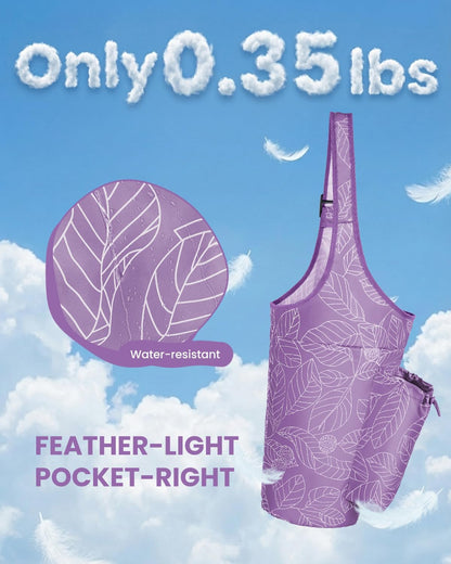 Yoga Mat Bag for Women with 40oz Water Bottle Pocket, Pilates Bag