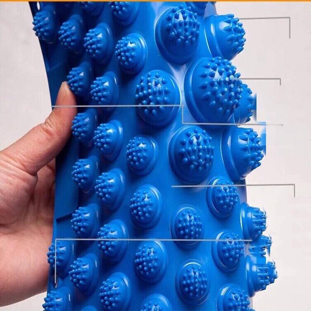 Foot Massage Mat Massage Pad Acupressure Mat Bathroom Mat Yoga Mat Outdoor Game 2 PCS (Blue)