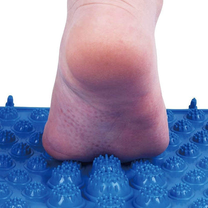 Foot Massage Mat Massage Pad Acupressure Mat Bathroom Mat Yoga Mat Outdoor Game 2 PCS (Blue)