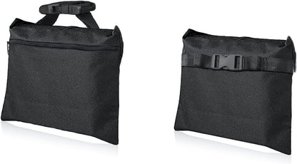 Sandbags 4 Packs with 4 PE Bags, Heavy Duty Sand Bags, Sand Bags for Weight with Zipper and Buckle Straps for Support Light Stand, More 2/4/6/8/10/12 Packs Sand Bag to Choose.