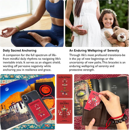 16PCS Handmade Tibetan Thangka Blessing Set, Eight Auspicious Symbols Tapestry, Mindfulness Meditation Kit for Yoga Zen Home Decor, Spiritual Gifts for Women Mom Friends Family Housewarming