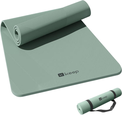Extra Wide Yoga Mat, 7mm Thick 72" x 32" Exercise Mat