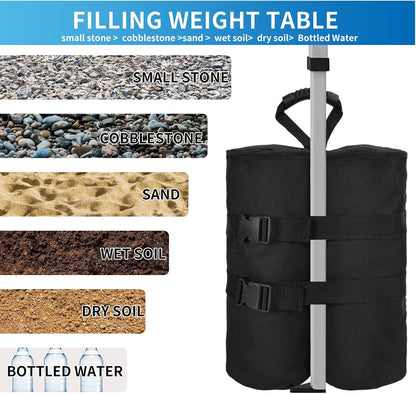 Canopy Weights Sandbags Set of 4,Capacity 140LBS（Without Filler）