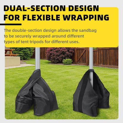 Canopy Weights Sandbags Set of 4,Capacity 140LBS（Without Filler）