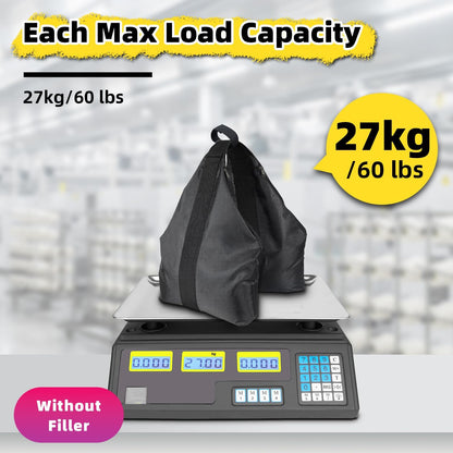 Canopy Weights Sandbags Set of 4,Capacity 140LBS（Without Filler）