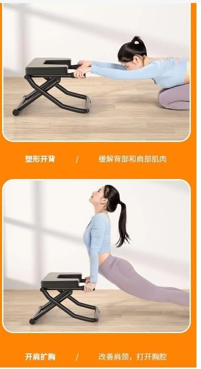 Yoga Headstand Bench, Headstand Chair Bench Stand Inversion Stool Fitness Inversion Exercise Tool, Multi-Functional Foldable Strength Training Inversion Equipment for Relaxation and Strength
