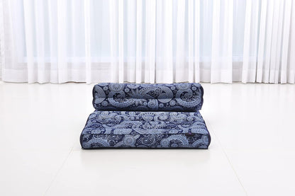 Foldable Floor Mattress – 2 in 1 Floor Meditation Mat for Yoga and Relaxation, Seating Futon with Kapok
