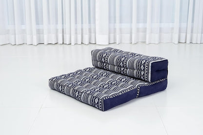 Foldable Floor Mattress – 2 in 1 Floor Meditation Mat for Yoga and Relaxation, Seating Futon with Kapok