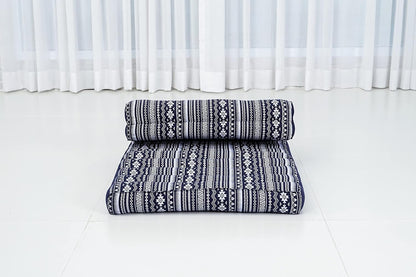 Foldable Floor Mattress – 2 in 1 Floor Meditation Mat for Yoga and Relaxation, Seating Futon with Kapok