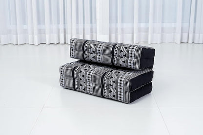 Foldable Floor Mattress – 2 in 1 Floor Meditation Mat for Yoga and Relaxation, Seating Futon with Kapok