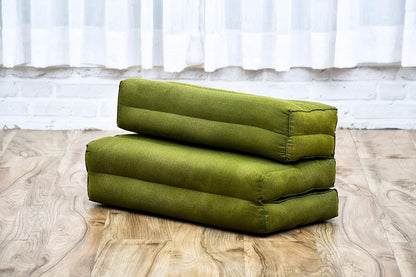 Foldable Floor Mattress – 2 in 1 Floor Meditation Mat for Yoga and Relaxation, Seating Futon with Kapok