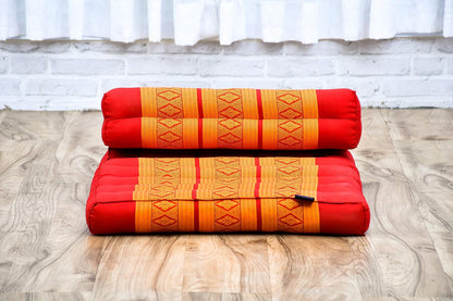 Foldable Floor Mattress – 2 in 1 Floor Meditation Mat for Yoga and Relaxation, Seating Futon with Kapok