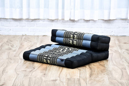 Foldable Floor Mattress – 2 in 1 Floor Meditation Mat for Yoga and Relaxation, Seating Futon with Kapok