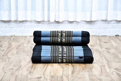 Foldable Floor Mattress – 2 in 1 Floor Meditation Mat for Yoga and Relaxation, Seating Futon with Kapok