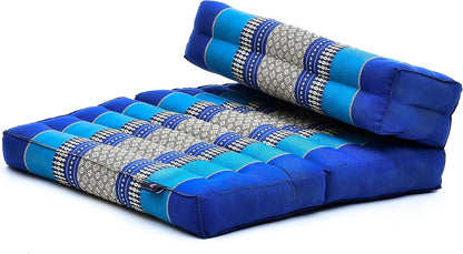Foldable Floor Mattress – 2 in 1 Floor Meditation Mat for Yoga and Relaxation, Seating Futon with Kapok