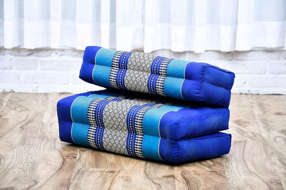 Foldable Floor Mattress – 2 in 1 Floor Meditation Mat for Yoga and Relaxation, Seating Futon with Kapok