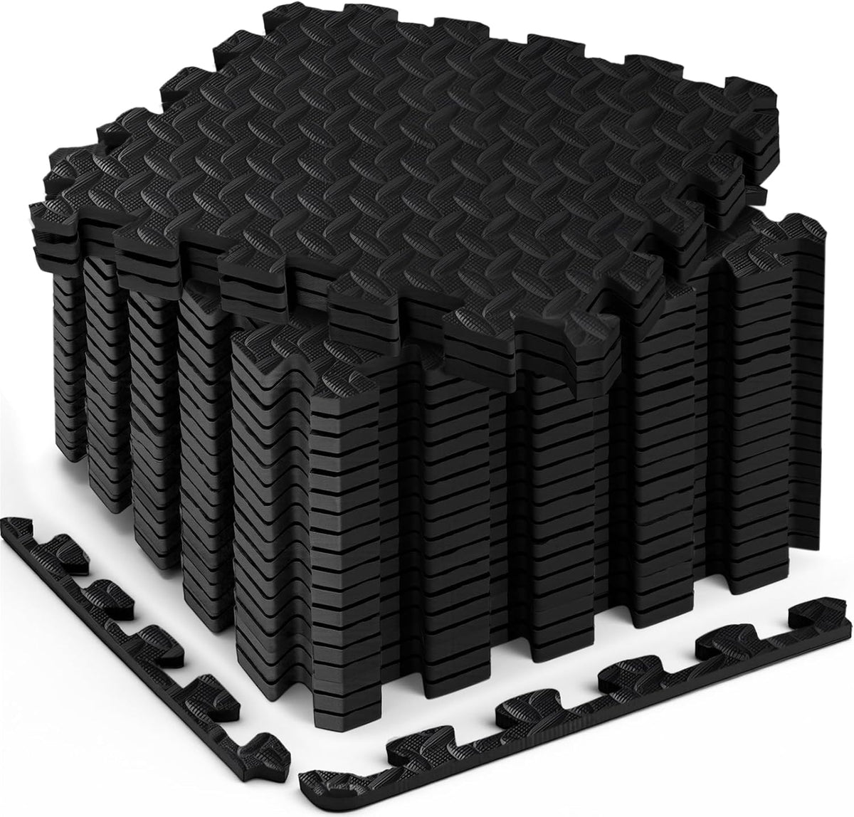 18 Pcs EVA Foam Floor Tiles, Puzzle Exercise Mat Set for Gym