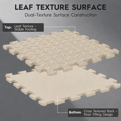 18 Pcs EVA Foam Floor Tiles, Puzzle Exercise Mat Set for Gym