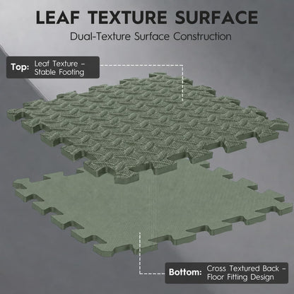 18 Pcs EVA Foam Floor Tiles, Puzzle Exercise Mat Set for Gym