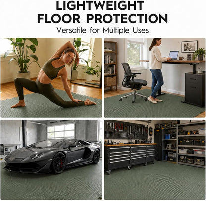 18 Pcs EVA Foam Floor Tiles, Puzzle Exercise Mat Set for Gym
