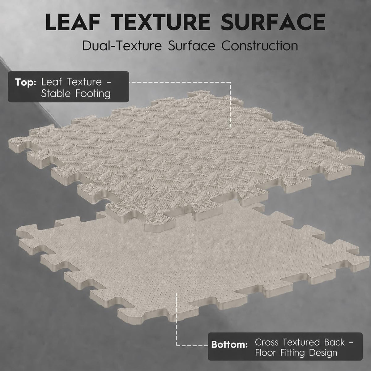 18 Pcs EVA Foam Floor Tiles, Puzzle Exercise Mat Set for Gym
