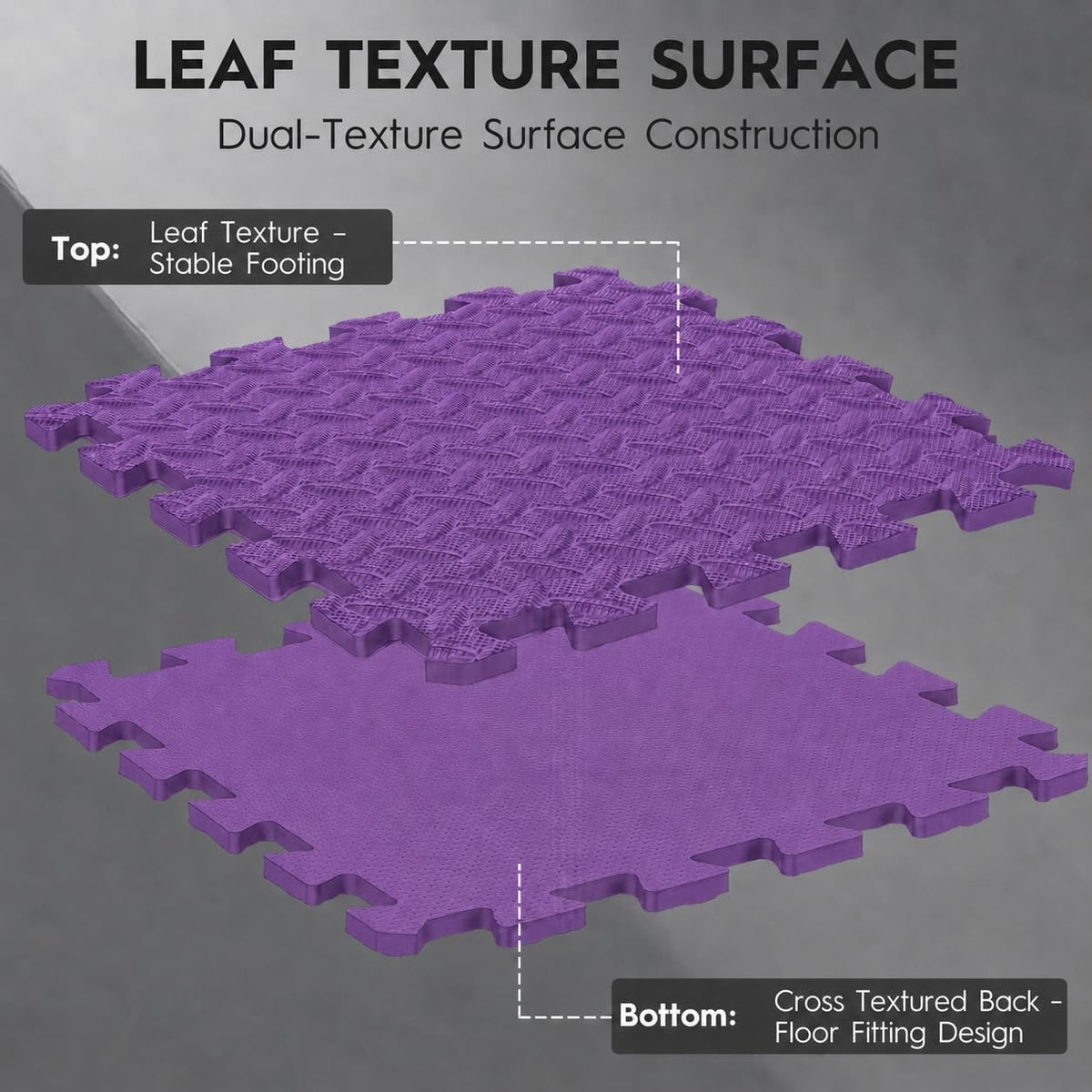 18 Pcs EVA Foam Floor Tiles, Puzzle Exercise Mat Set for Gym