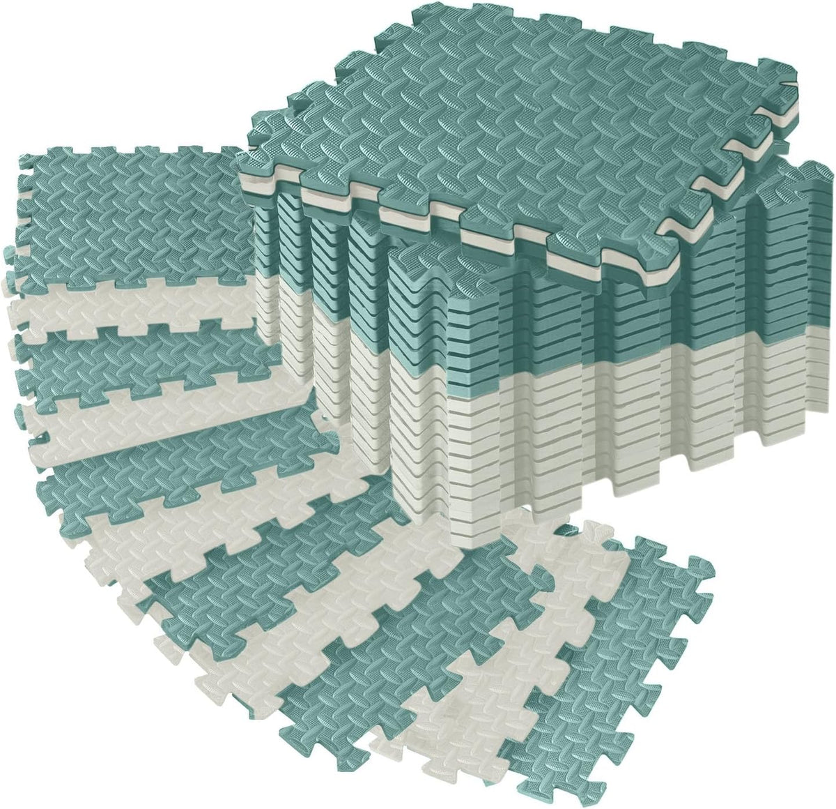 18 Pcs EVA Foam Floor Tiles, Puzzle Exercise Mat Set for Gym