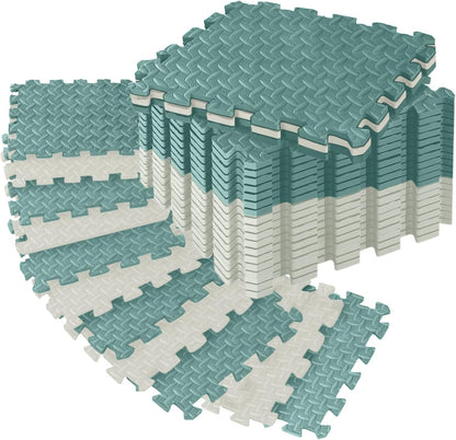 18 Pcs EVA Foam Floor Tiles, Puzzle Exercise Mat Set for Gym
