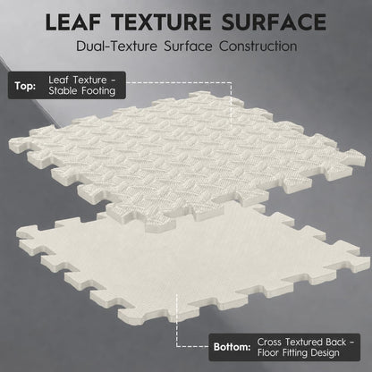 18 Pcs EVA Foam Floor Tiles, Puzzle Exercise Mat Set for Gym