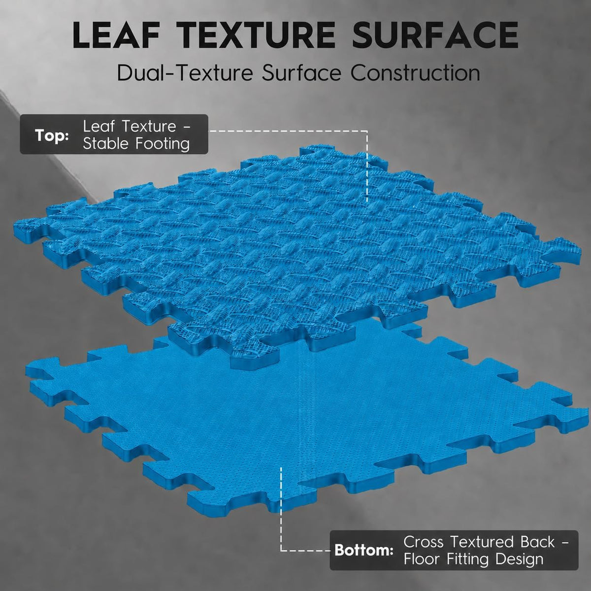 18 Pcs EVA Foam Floor Tiles, Puzzle Exercise Mat Set for Gym