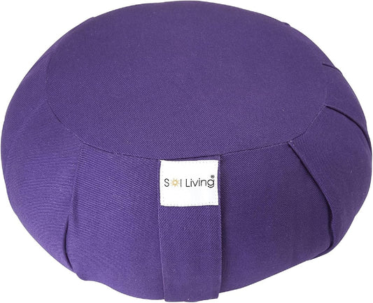 Zafu Meditation Cushion Floor Pouf 100% Cotton 28" x 10"