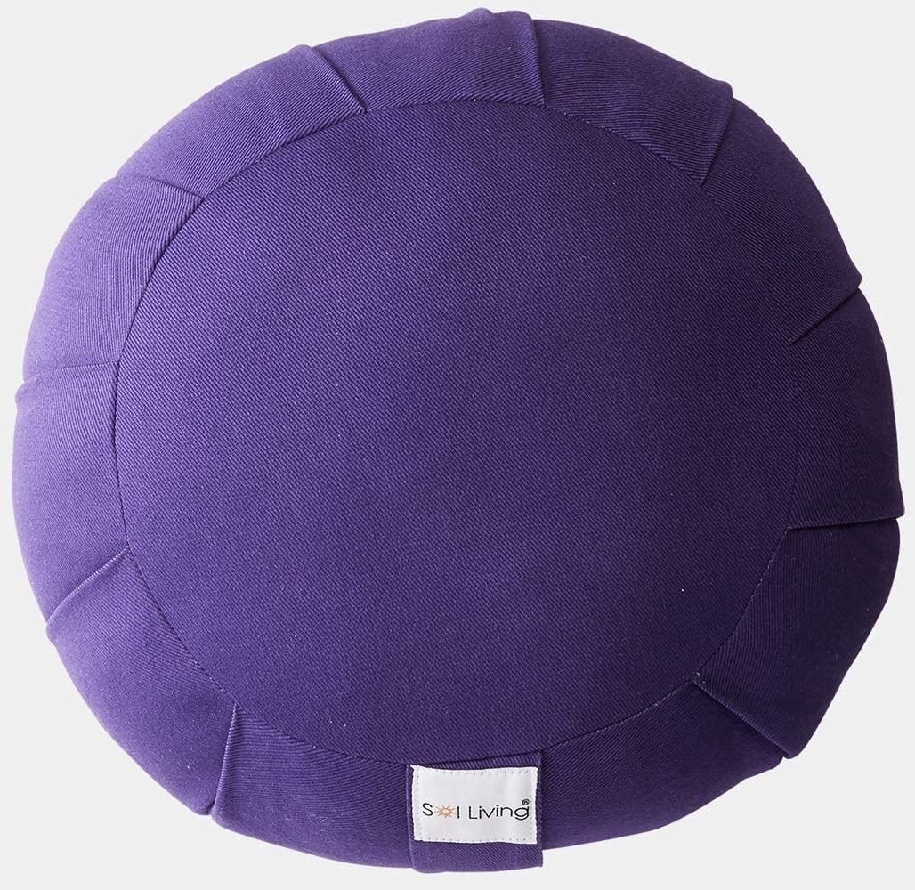 Zafu Meditation Cushion Floor Pouf 100% Cotton 28" x 10"
