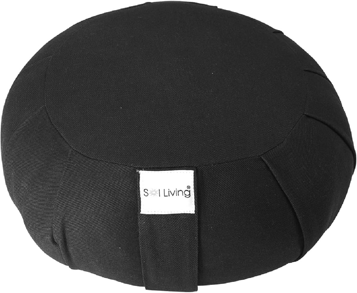 Zafu Meditation Cushion Floor Pouf 100% Cotton 28" x 10"