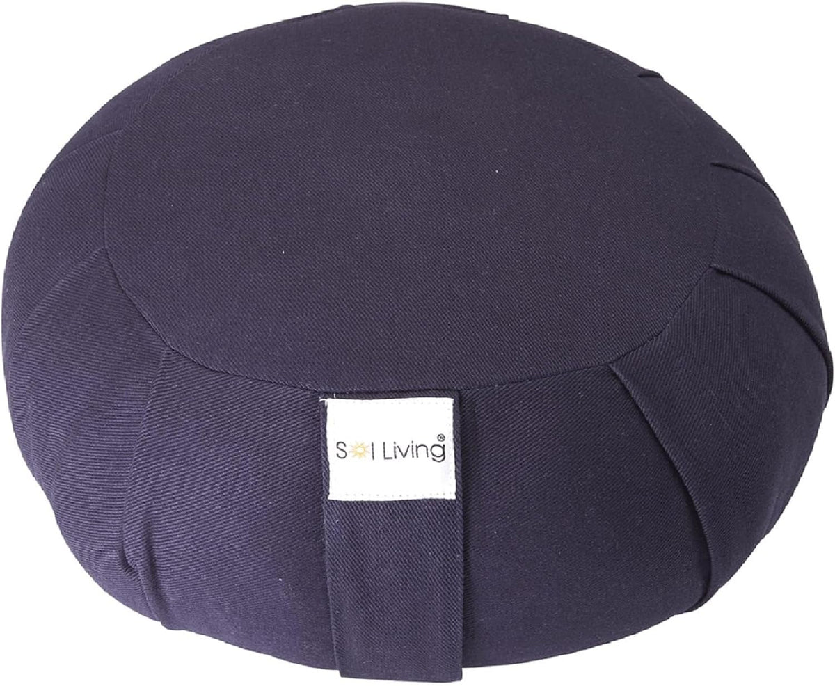 Zafu Meditation Cushion Floor Pouf 100% Cotton 28" x 10"