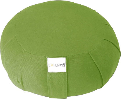 Zafu Meditation Cushion Floor Pouf 100% Cotton 28" x 10"