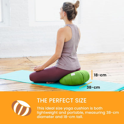 Zafu Meditation Cushion Floor Pouf 100% Cotton 28" x 10"