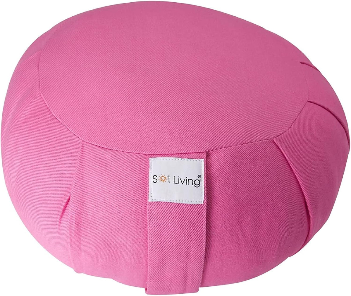 Zafu Meditation Cushion Floor Pouf 100% Cotton 28" x 10"