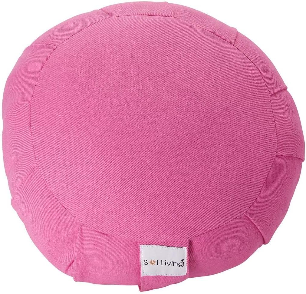 Zafu Meditation Cushion Floor Pouf 100% Cotton 28" x 10"