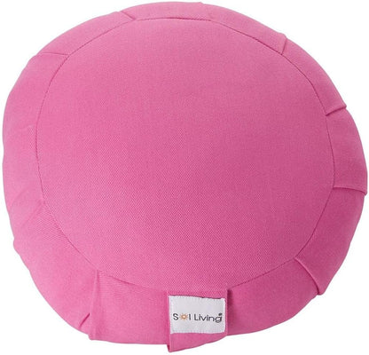 Zafu Meditation Cushion Floor Pouf 100% Cotton 28" x 10"