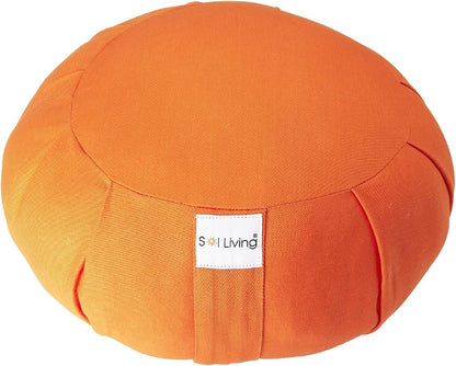 Zafu Meditation Cushion Floor Pouf 100% Cotton 28" x 10"