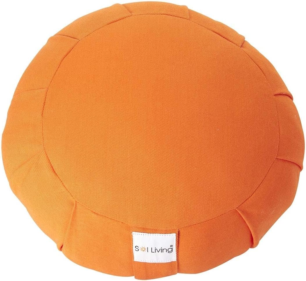 Zafu Meditation Cushion Floor Pouf 100% Cotton 28" x 10"