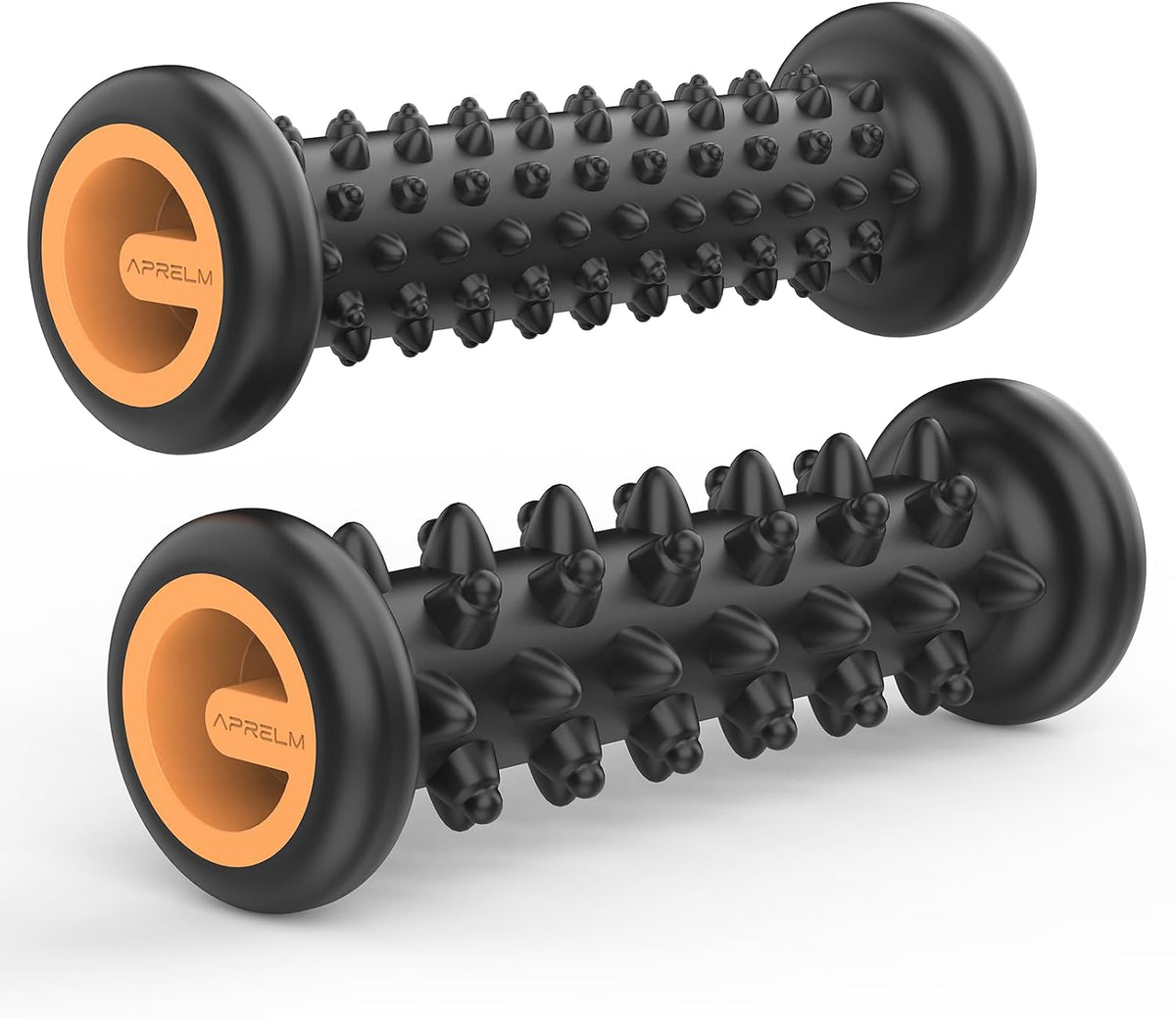 Foot Massager Roller Set for Plantar Fasciitis Relief, Professional 2-Pack (Beginner & Enhanced), Foot Roller for Home Office, Gifts for Mom Dad Friends