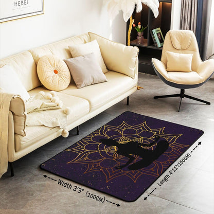 Zen Yoga Area Rug 3'x5' for Living Room