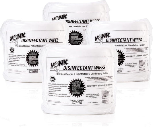 Monk Disinfecting Wipes (4 Refills of) for Commercial Facilities