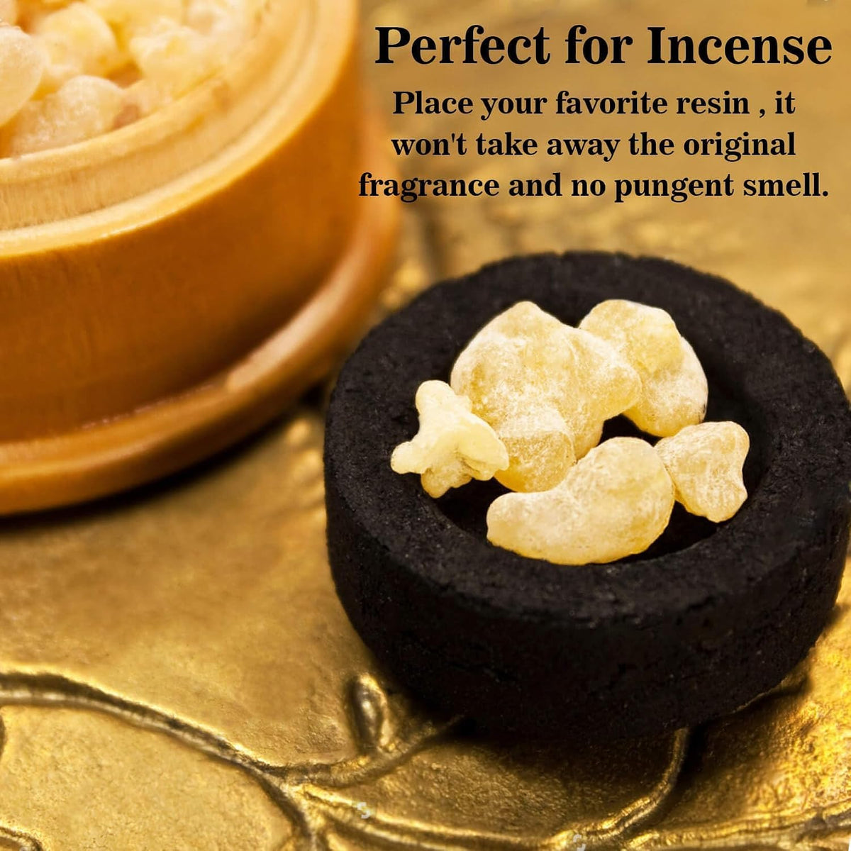 MAQIHAN 50PCS Incense Charcoal Briquettes - Quick Light Charcoal Dicsc