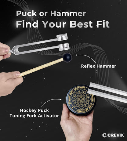 Tuning Forks for Healing Set (128, 136.1, 256, 384 hz) Resonance Set