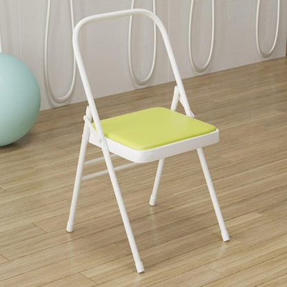 Folding Yoga Chair, Yoga Auxiliary Chair Backless, Bend Back Chair, Non-Slip Yoga Chair, for Flexibility/Strength Training/Balance Handstand(Blue)