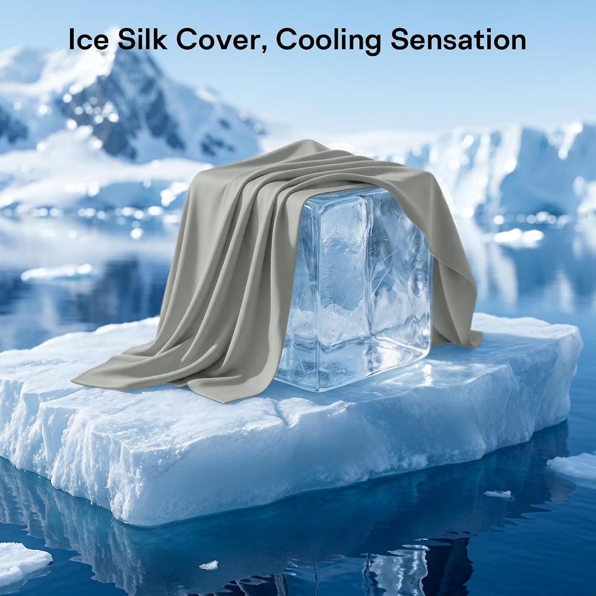 Neck Roll Pillow - Cooling Cover Round Neck Pillow for Sleeping - Memory Foam Cervical Support Pillow - Ergonomic Cylinder Pillows for Neck, Leg, Back, Yoga, Relaxing (Blue Grey)