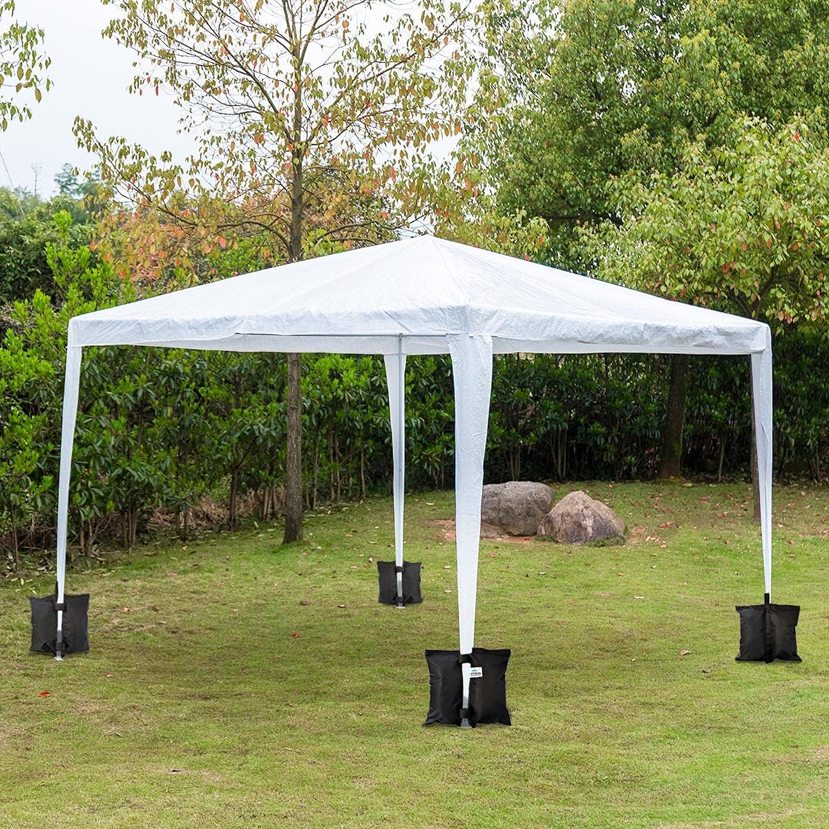 Sand Bags for Canopy Tent, Heavy Duty Weights Sandbags, 4pcs-Pack (Black)