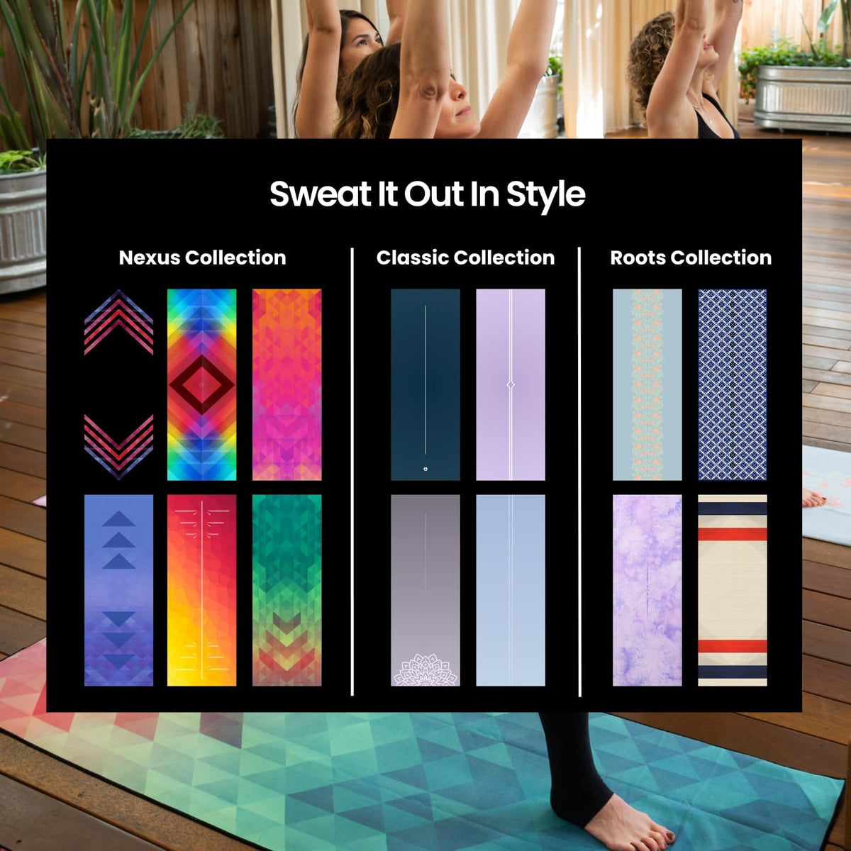 Yoga Drip: Hot Yoga Towel – Non Slip Yoga Mat Towel with Corner Pockets, Silicone Grip Dots & Subtle Alignment Lines | Sweat Absorbent, Moisture Wicking, Quick Dry | No Bunching or Sliding | 72” x 26”